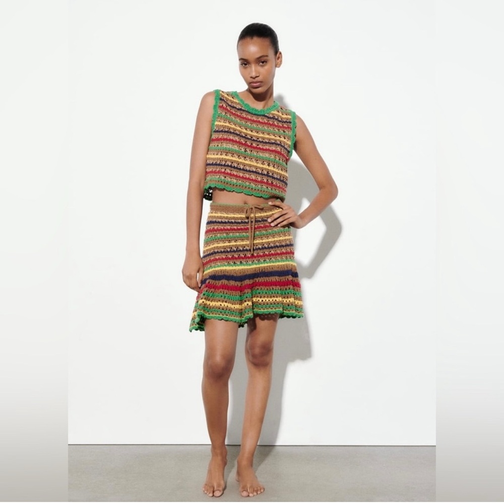 Zara Crochet Set Size S